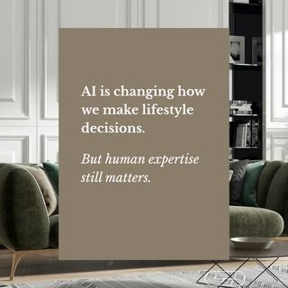 AI is changing how we make lifestyle decisions: 𝘉𝘶𝘵 𝘩𝘶𝘮𝘢𝘯 𝘦𝘹𝘱𝘦𝘳𝘵𝘪𝘴𝘦 𝘴𝘵𝘪𝘭𝘭 𝘮𝘢𝘵𝘵𝘦𝘳𝘴